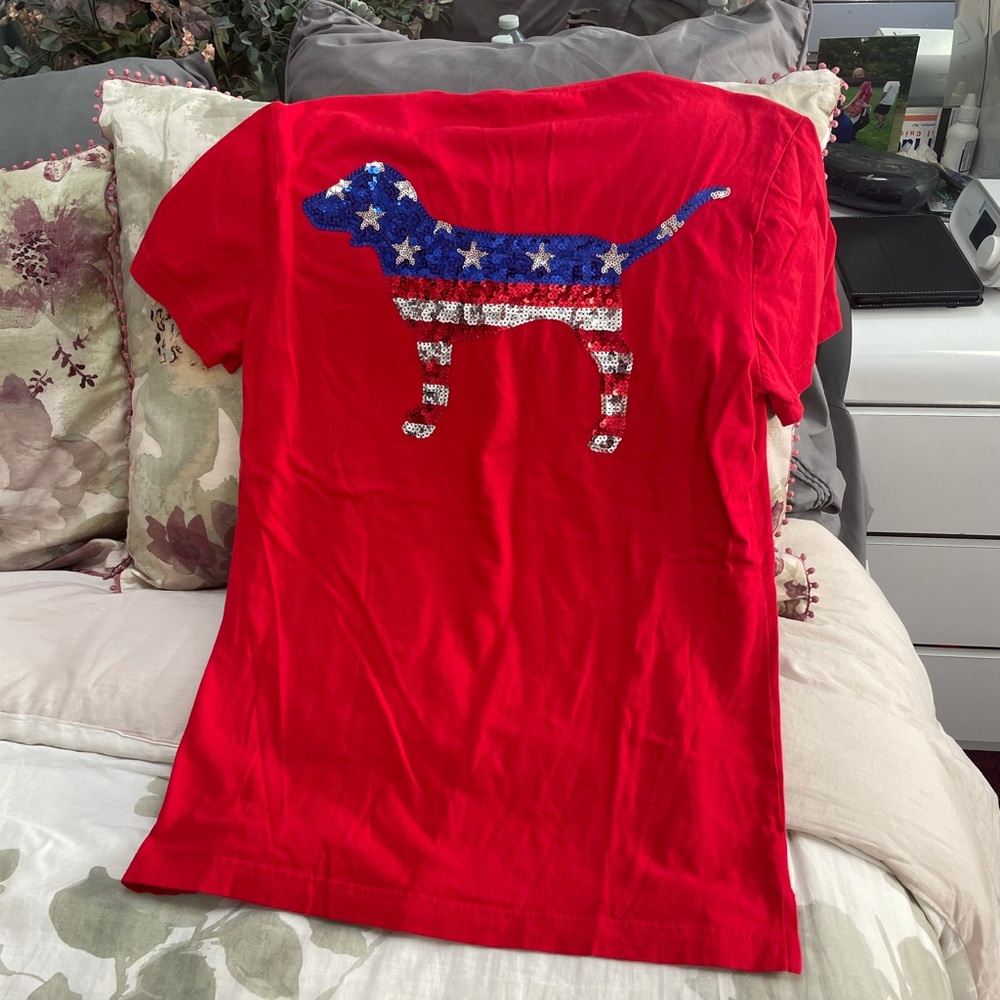 Victoria’s Secret pink Bling americana top